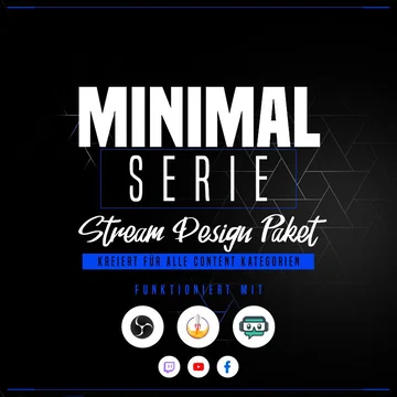 Minimal Blue Stream Overlay Pack