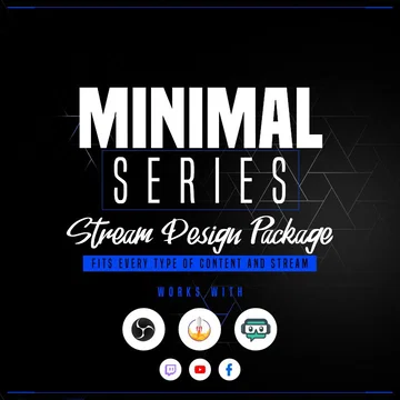 Minimal Blue Stream Overlay Pack