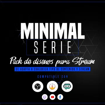 Minimal Blue Stream Overlay Pack