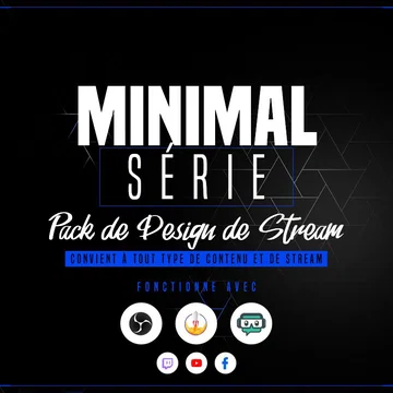 Minimal Blue Stream Overlay Pack