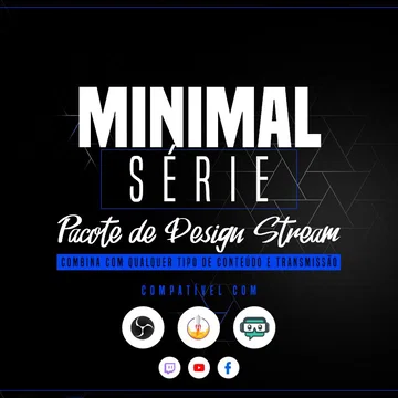 Minimal Blue Stream Overlay Pack