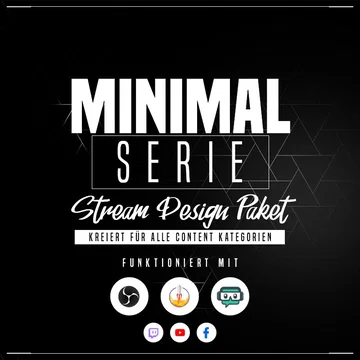 Minimal White Stream Overlay Pack