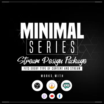 Minimal White Stream Overlay Pack