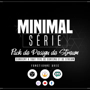 Minimal White Stream Overlay Pack