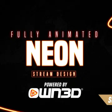 Neon Orange Stream Overlay Pack