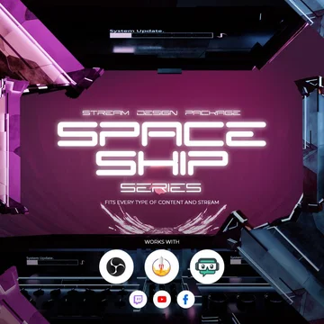 Spaceship Stream Overlay Pack