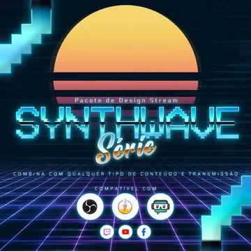 Synthwave Stream Overlay Pack
