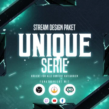 Unique Turquoise Stream Overlay Pack