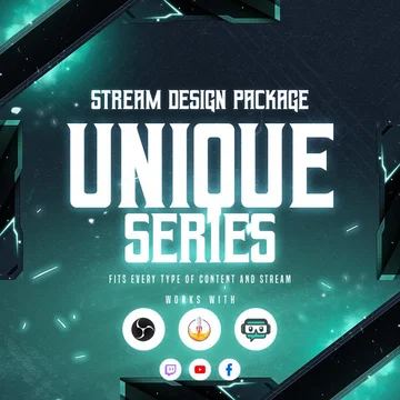 Unique Turquoise Stream Overlay Pack