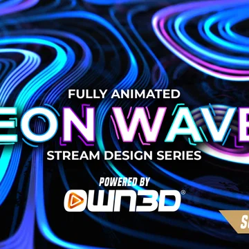 NeonWaves Stream Overlay Pack