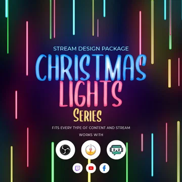Christmas Lights Stream Overlay Pack