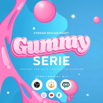 Gummy Stream Overlay Pack