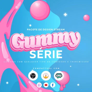 Gummy Stream Overlay Pack