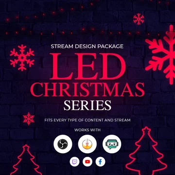 Led Christmas Stream Overlay Pack