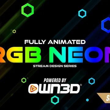 RGB Neon Stream Overlay Pack