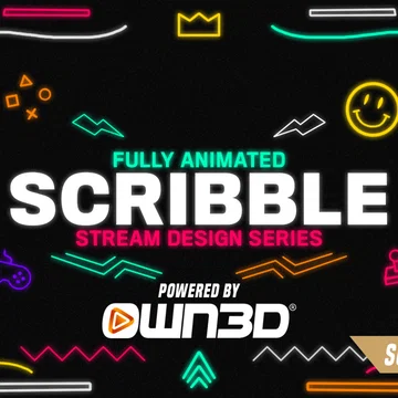 Scribble Stream Overlay Pack