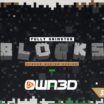 Blocks Stream Overlay Pack