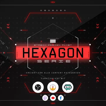 Hexagon Stream Overlay Pack