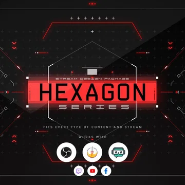 Hexagon Stream Overlay Pack