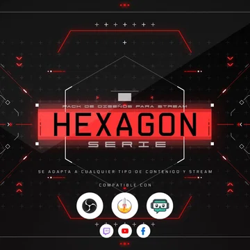 Hexagon Stream Overlay Pack