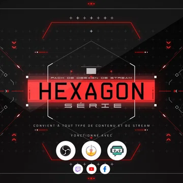 Hexagon Stream Overlay Pack