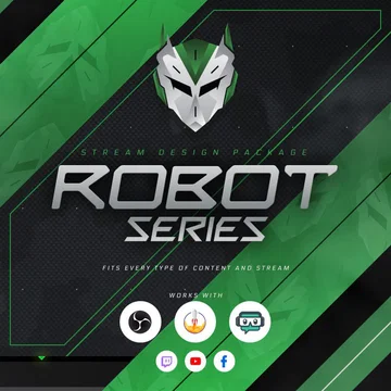Robot Stream Overlay Pack
