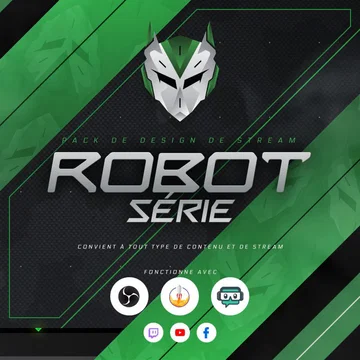 Robot Stream Overlay Pack