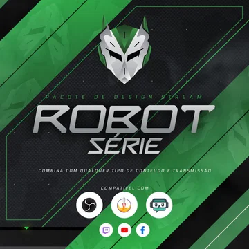 Robot Stream Overlay Pack