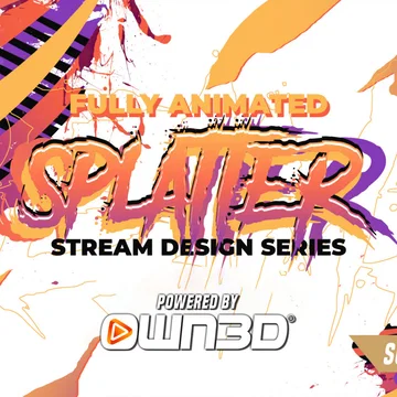 Splatter Stream Overlay Pack