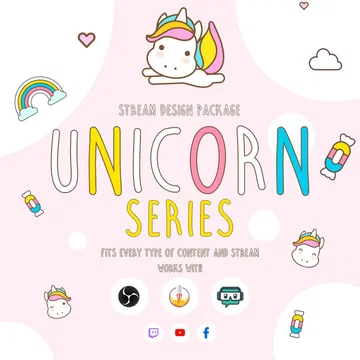 Unicorn Stream Overlay Pack