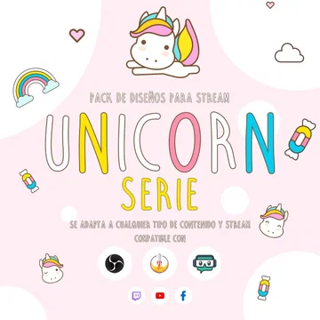 Unicorn Stream Overlay Pack