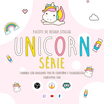 Unicorn Stream Overlay Pack