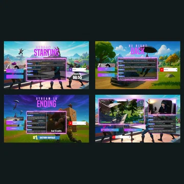 Fortnite Animated Stream Overlay – Stormshift
