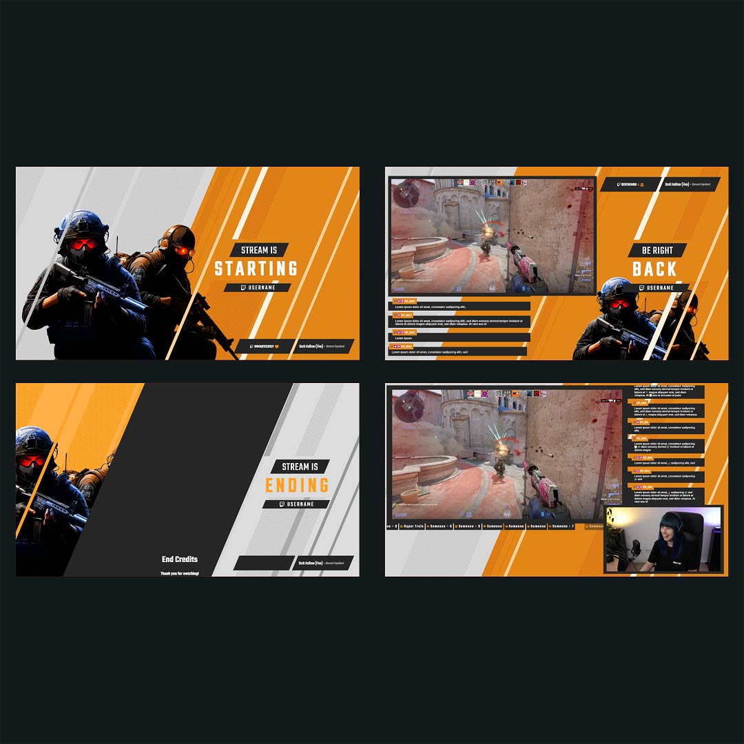 Stream Overlay Collection for Counterstrike 2 - Dynamic