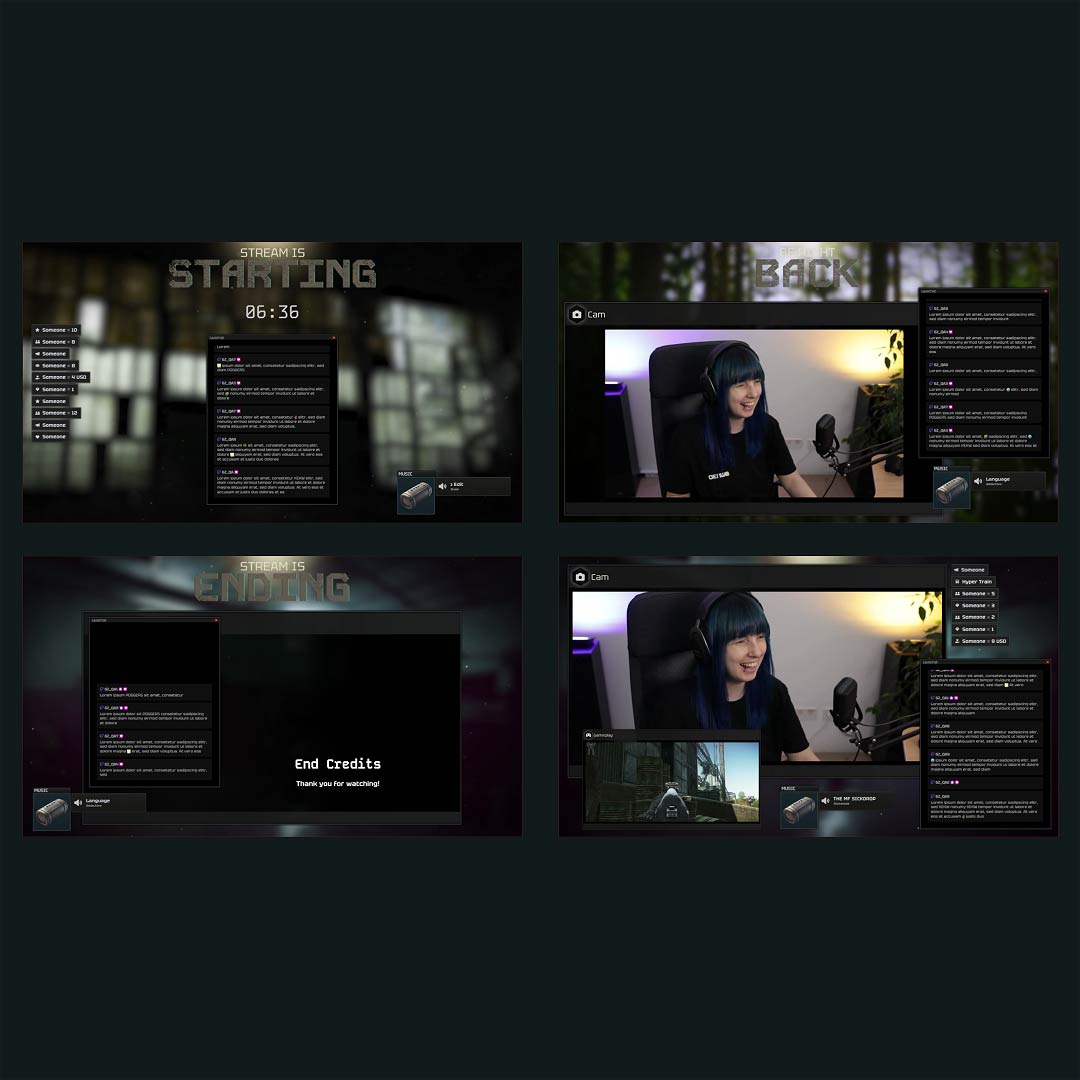 Stream Overlay Collection for Escape from Tarkov - Immersive