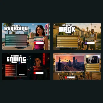 GTA V Animated Stream Overlay – Streetcore