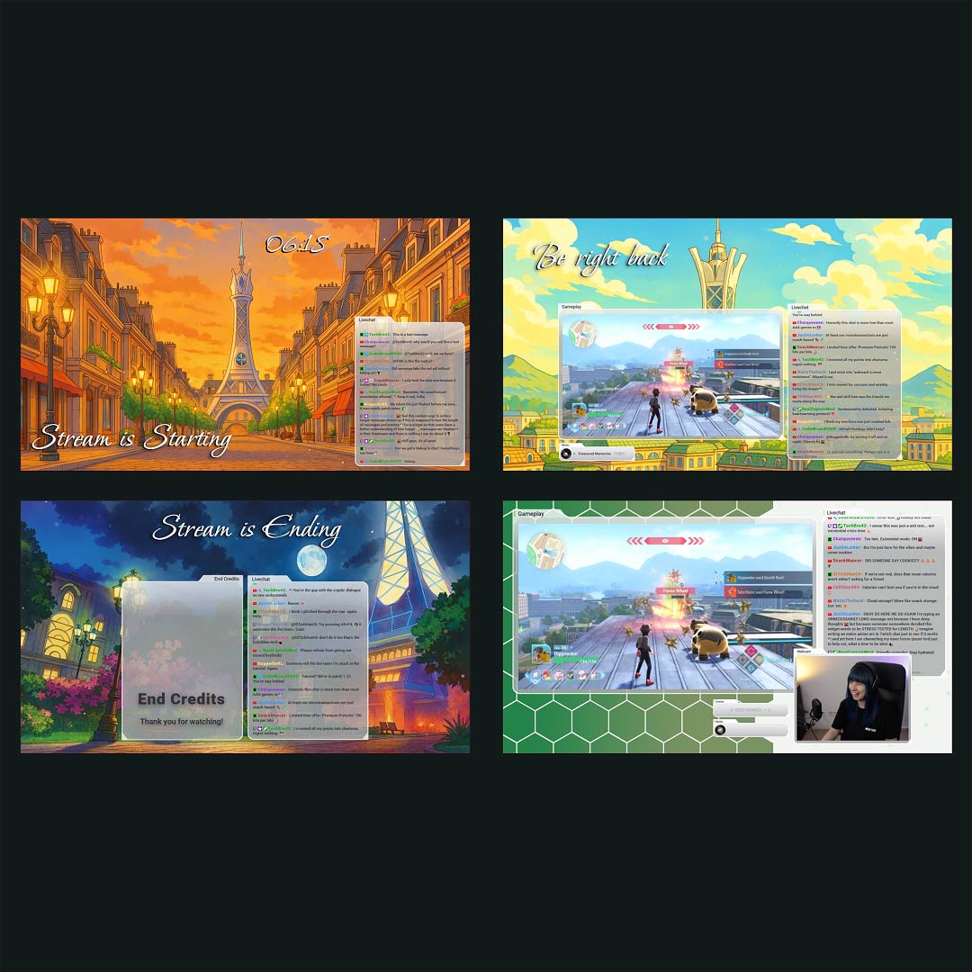 Stream Overlay Collection for Pokemon Legends Z-A - Urban
