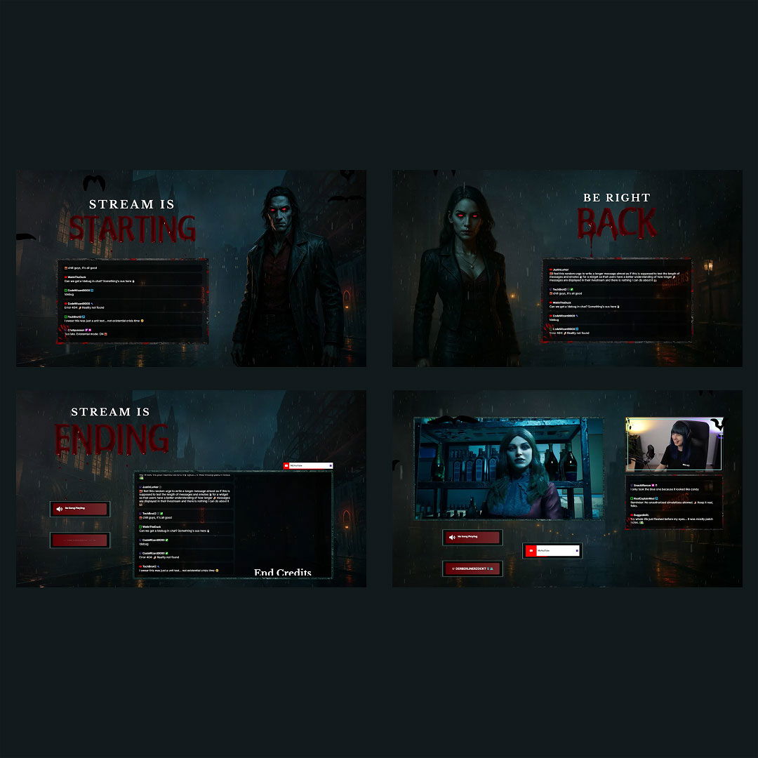 Stream Overlay Collection for Vampire: Bloodlines 2 - Cinematic