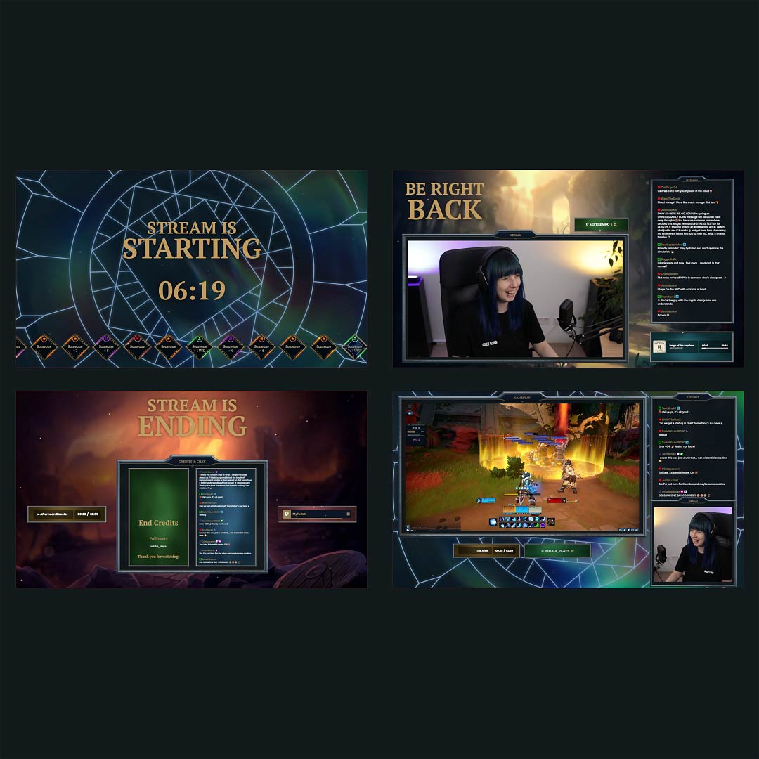 Stream Overlay Collection for Fellowship - Immersive