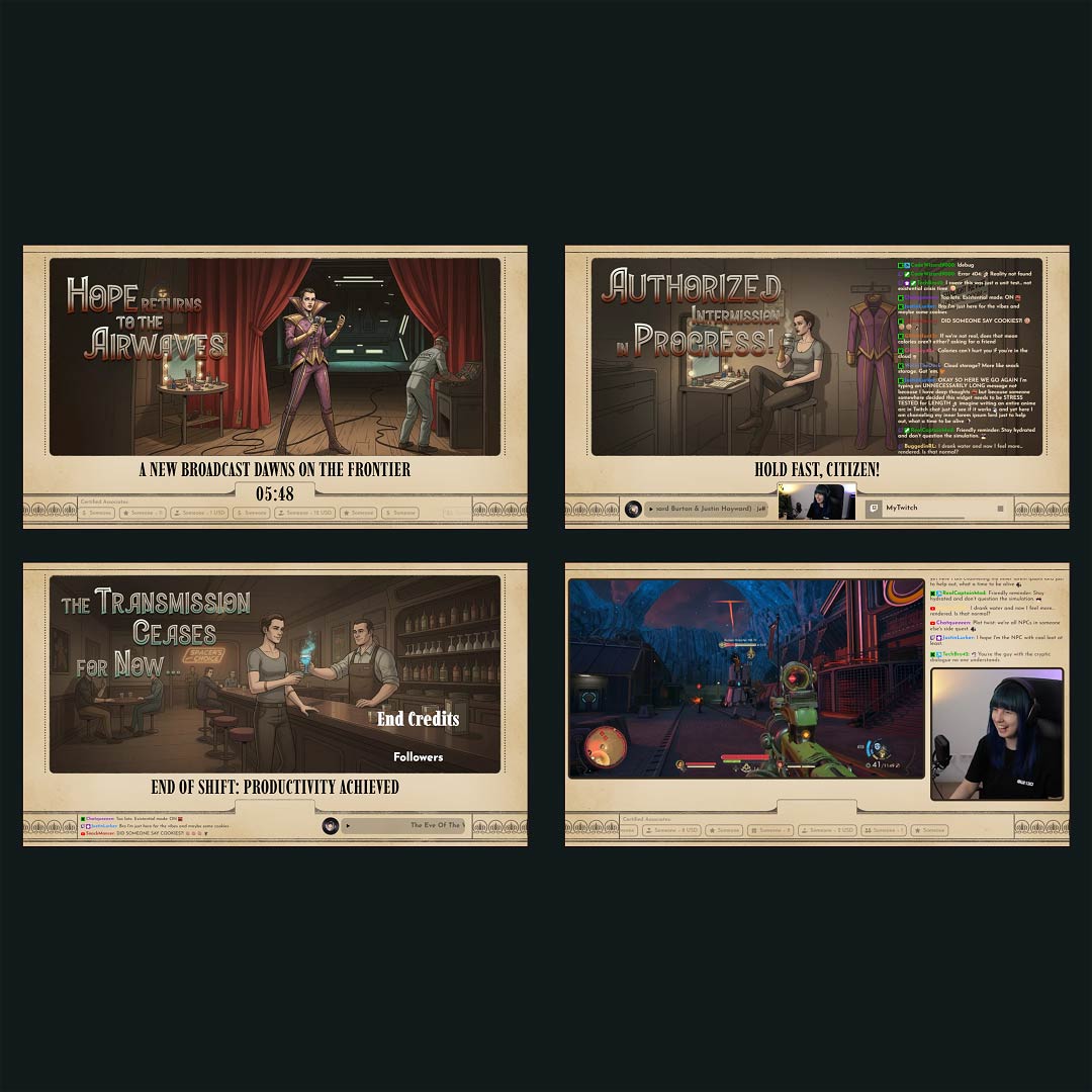 Stream Overlay Collection for Outer Worlds 2 - Propaganda