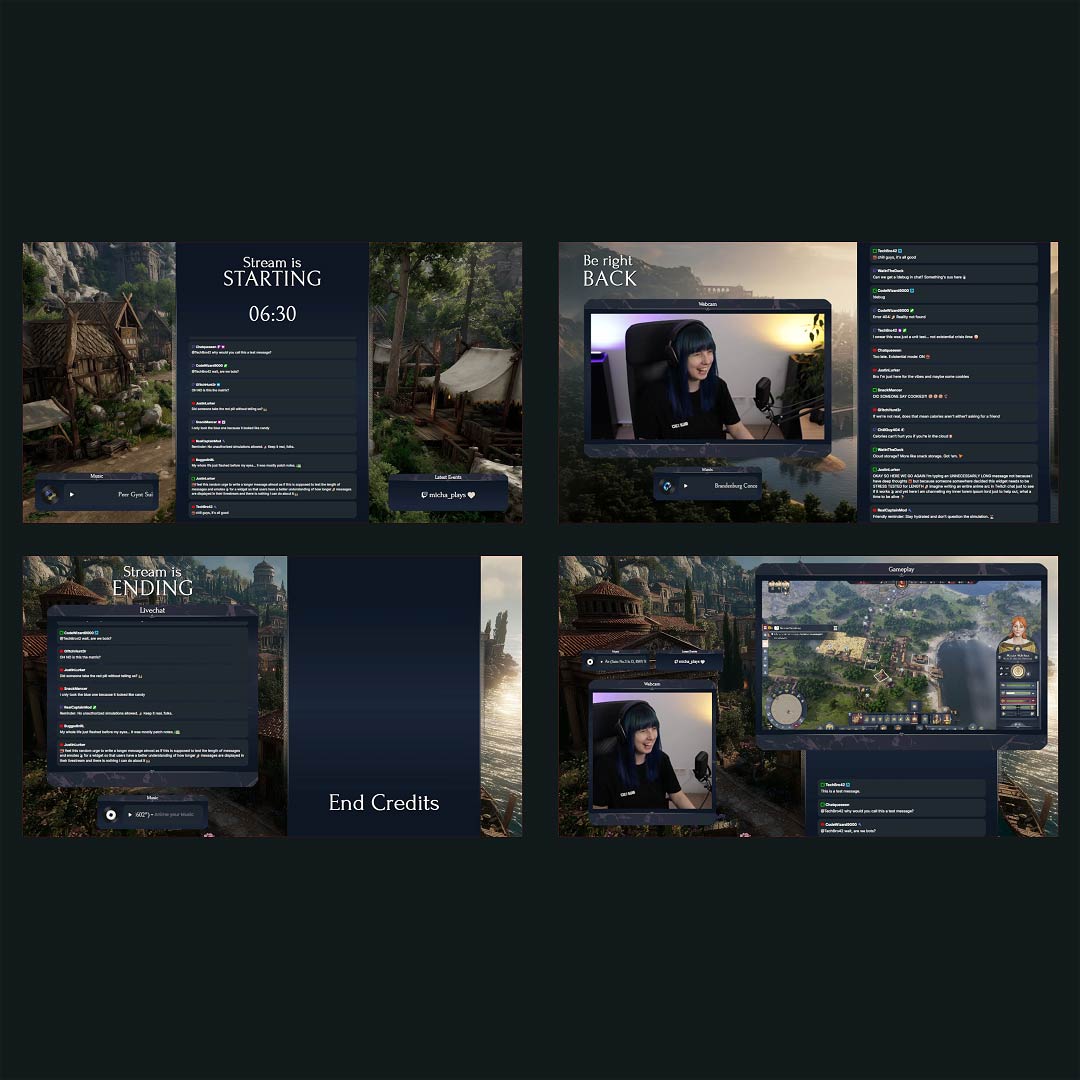 Stream Overlay Collection for Anno 117 - Immersive