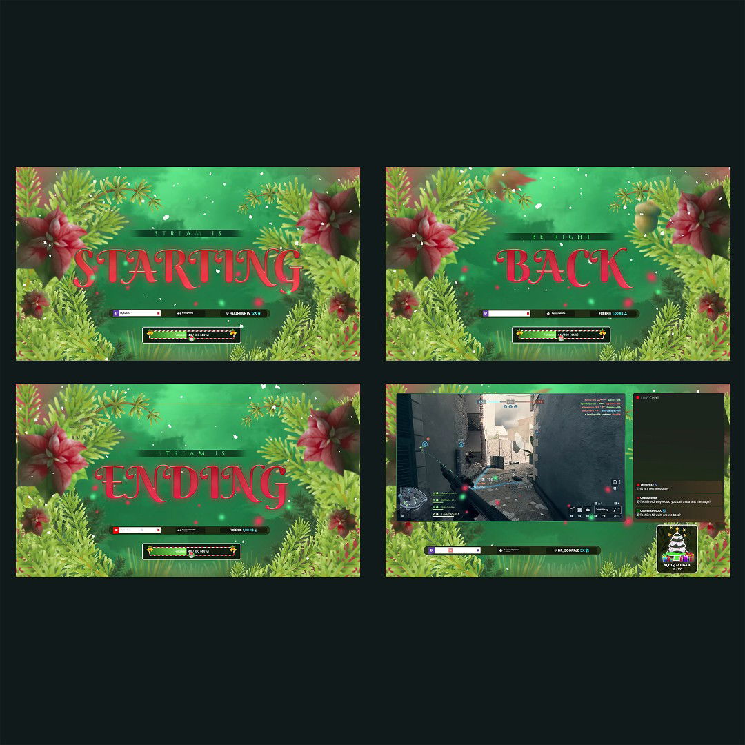 Stream Overlay Collection - Xmas World