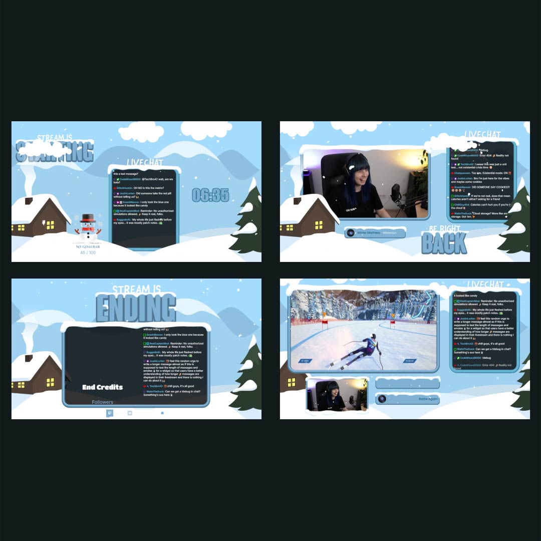 Stream Overlay Collection - Frost