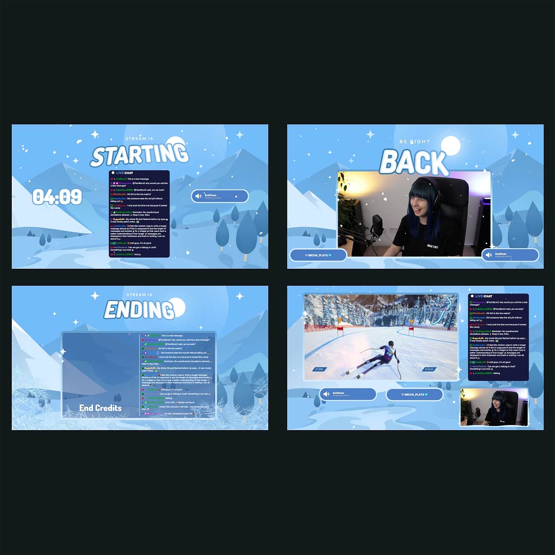 Stream Overlay Collection - Frozen