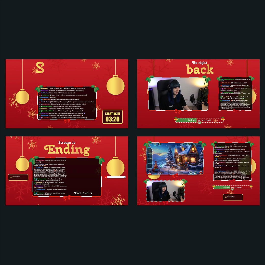 Stream Overlay Collection - Xmas
