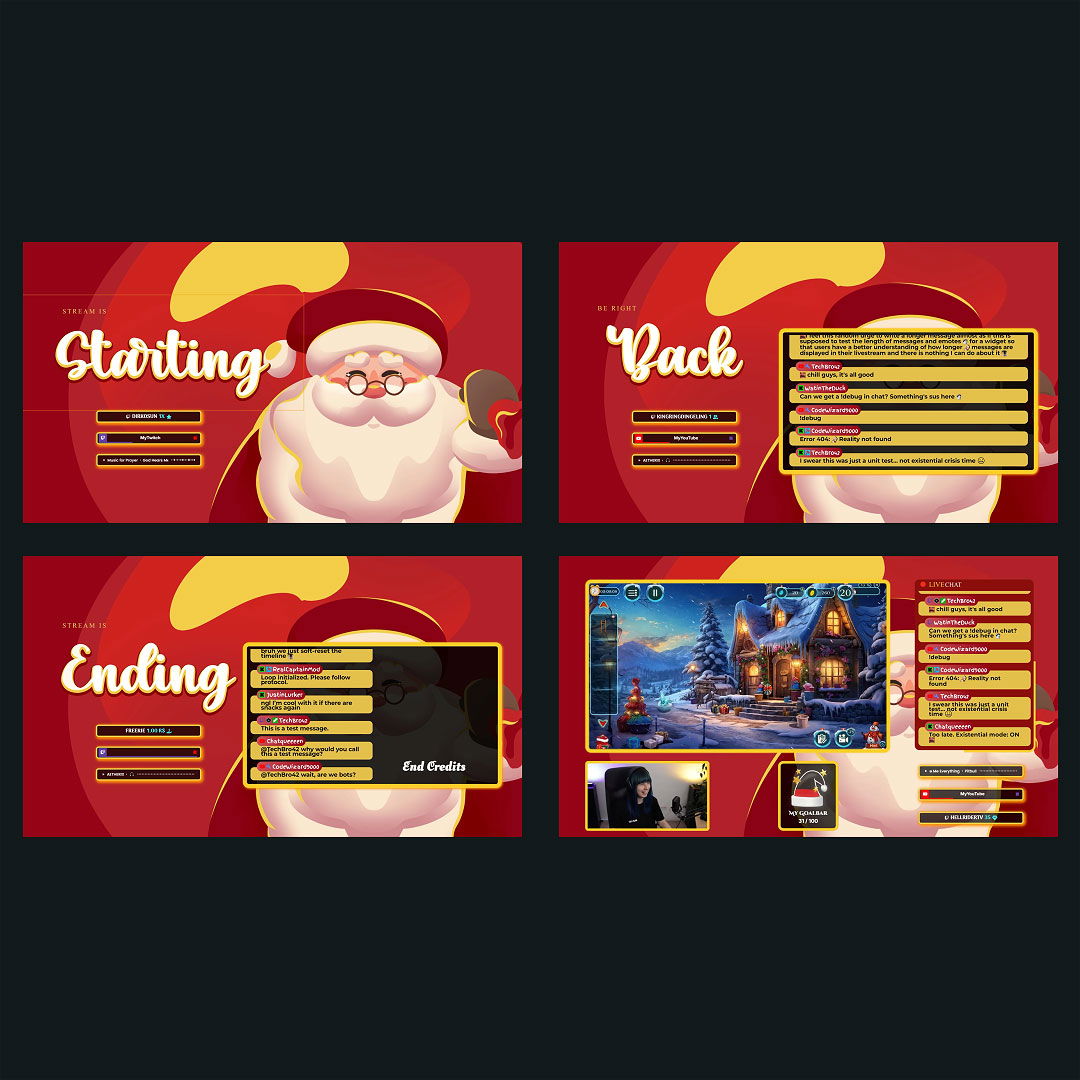 Stream Overlay Collection - Xmas Gift