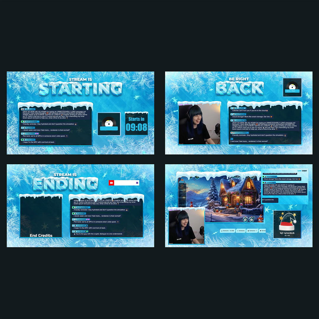 Stream Overlay Collection - Snow