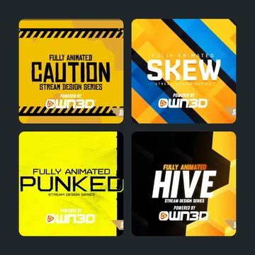 Yellow Stream Overlays Collection