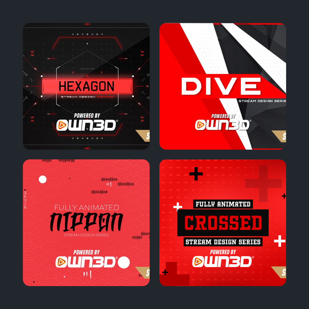 Red Stream Overlays Collection
