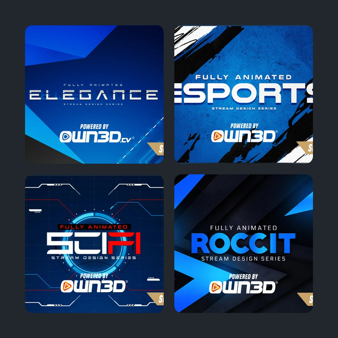 Blue Stream Overlays Collection